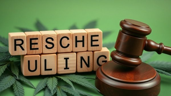 Cannabis leaves and gavel symbolize cannabis legalization enthusiasts.