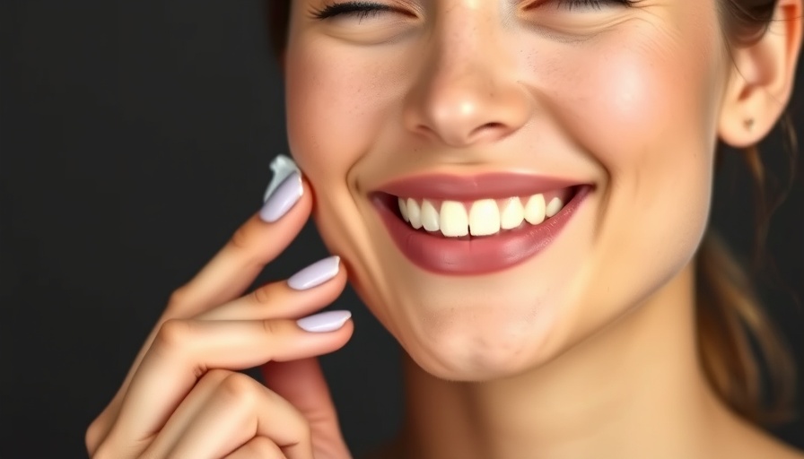 Woman applying cream for makeup tips for acne.
