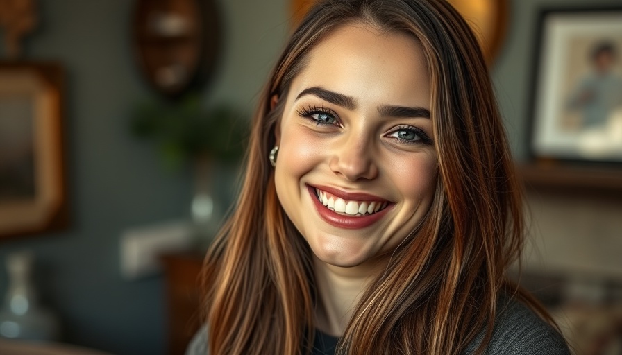 Healthy tips: Smiling woman with long brown hair.