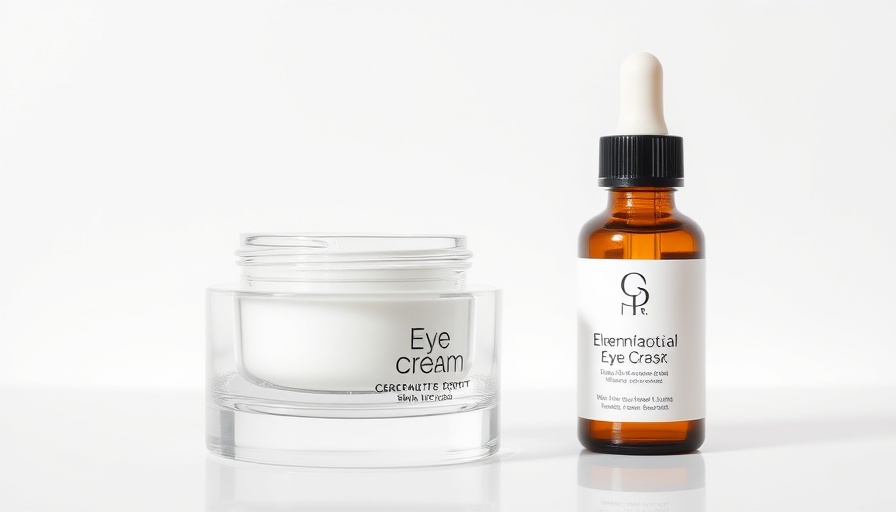 Best Skincare for Senior Women: Elegant eye cream and serum.