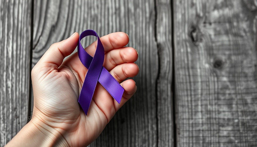 Arizona healthcare director promotes Alzheimer's awareness in impactful image.