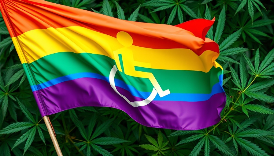 Cannabis Legalization Enthusiasts vibrant flag and leaves.