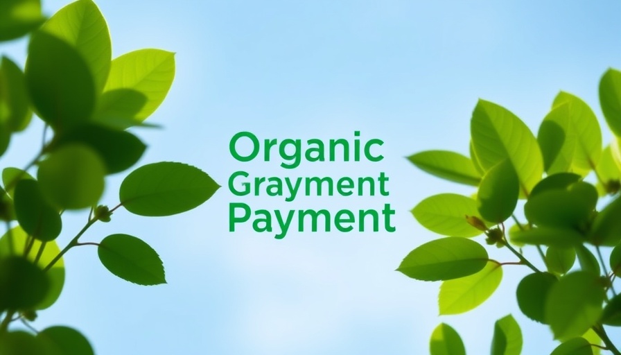 Organic Payment Gateways logo with green leaves.