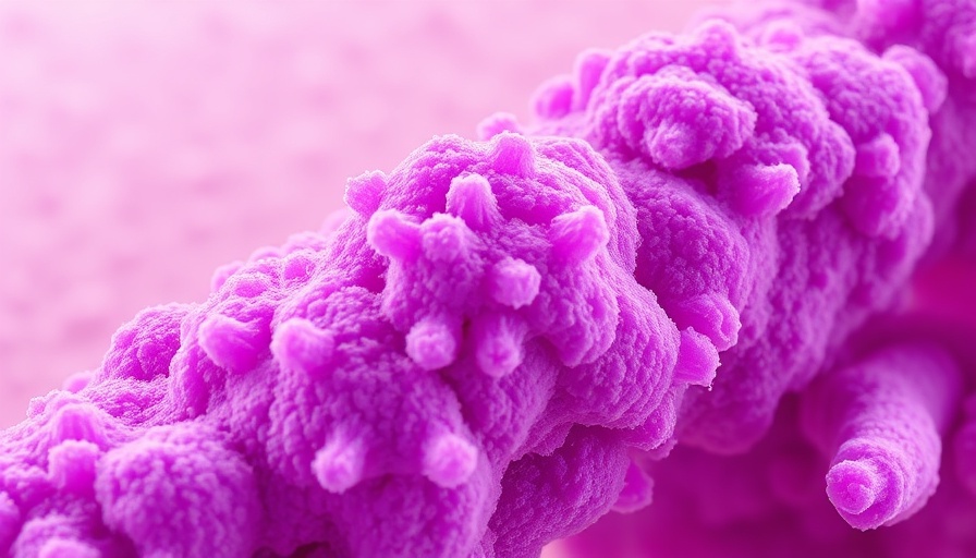 Close-up digital rendering of purple bacteria illustrating Colistin-Meropenem Synergy.