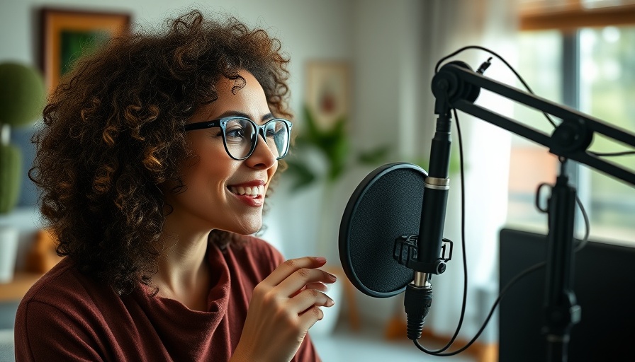 Curly-haired woman discussing cannabis industry compliance.