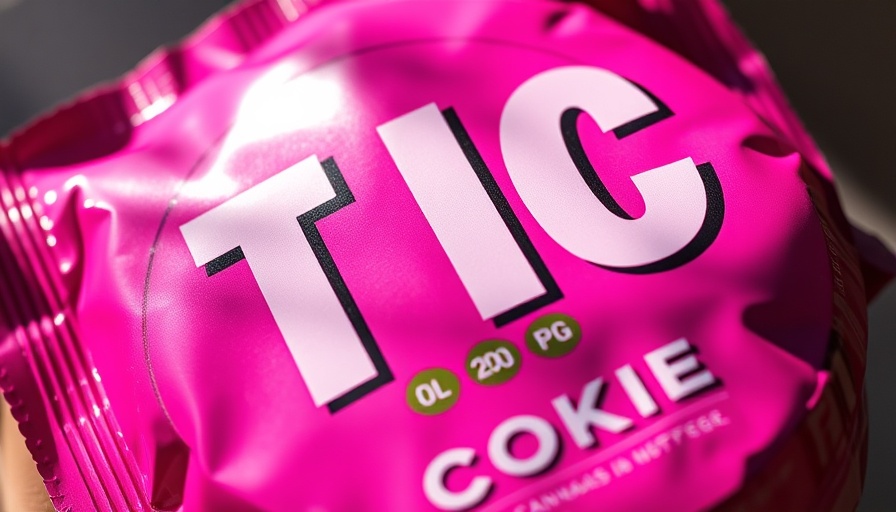 THC cookie package highlighting cannabis industry focus.