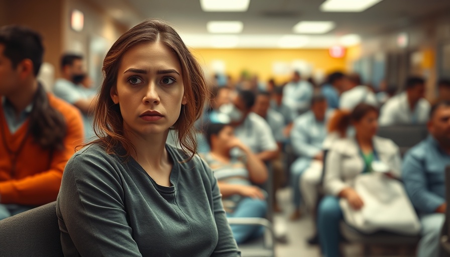 Crowded hospital waiting room illustrating Canada healthcare access crisis.