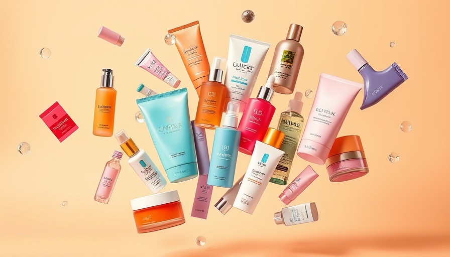 Assorted beauty products from CVS Epic Beauty Sale Deals with colorful packaging.