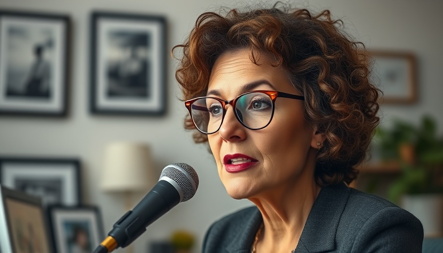 Middle-aged woman discussing compliance tasks in home office, cannabis industry compliance.