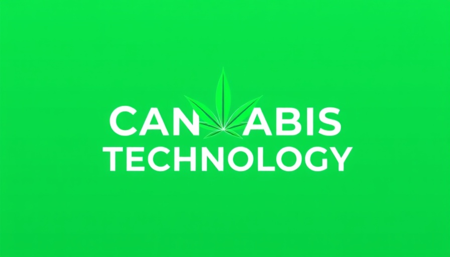 Modern cannabis technology logo highlighting education in cannabis acceptance.