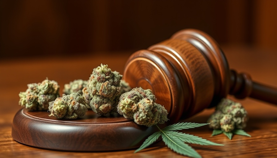 Gavel and cannabis buds symbolizing marijuana MSO lawsuit.