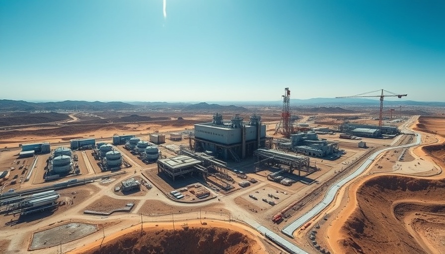 Aerial view of TSMC near-zero discharge water plant construction site.