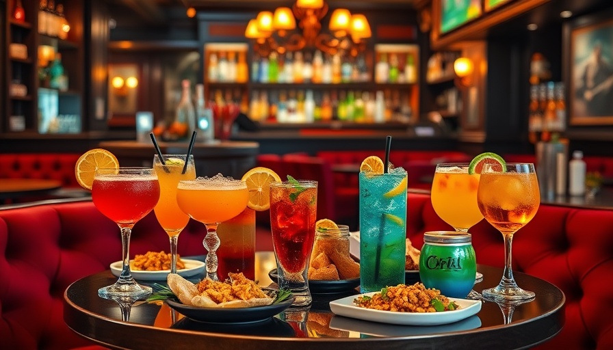 Colorful cocktails and appetizers at local happy hours in Phoenix.