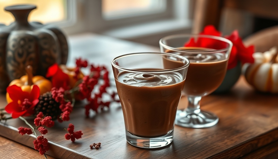 Dulce de Leche Chocolate Mousse elegantly displayed in glassware.