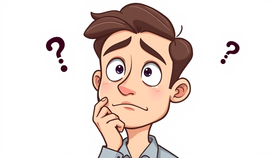 Recessions impact on AZ real estate with pondering cartoon man.