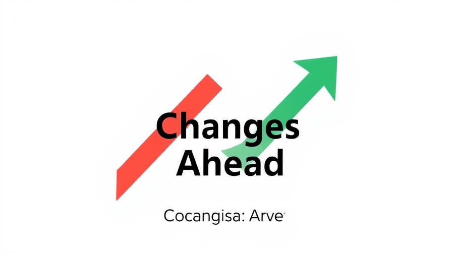 Minimalistic design with arrows pointing changes ahead.