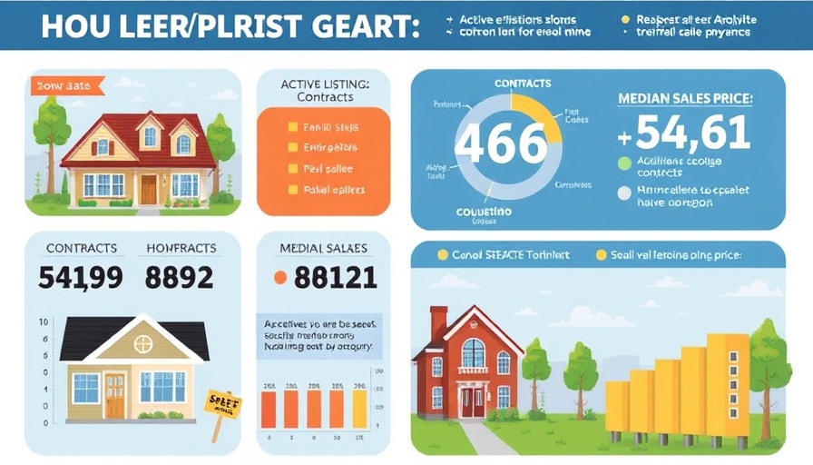 Arizona real estate infographic showing trends in home listings.