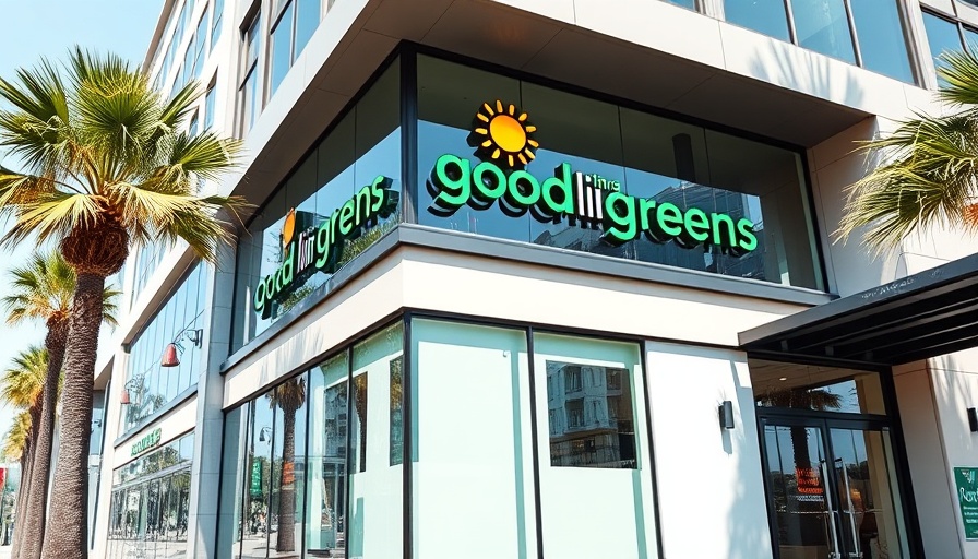 Health-Focused Grocer Expansion store facade with modern design.