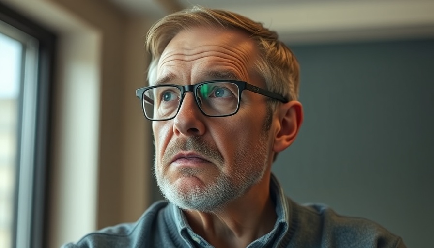 Thoughtful man considering strategies to boost ROI in marketing branding.