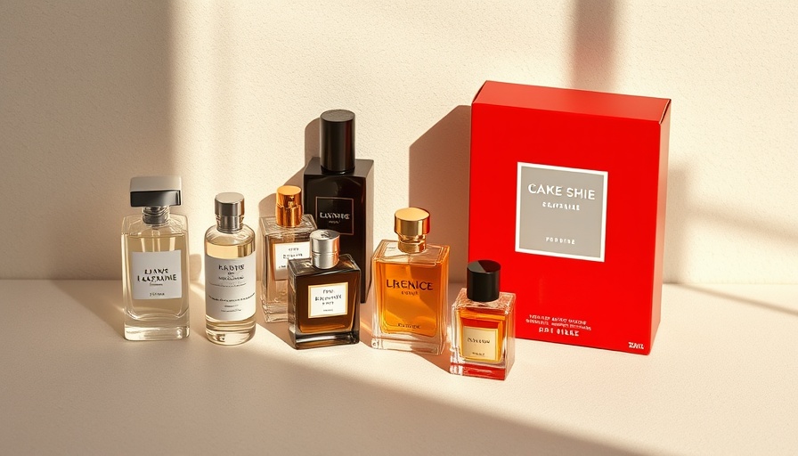 2025 fragrance box with stylish perfumes elegantly displayed.