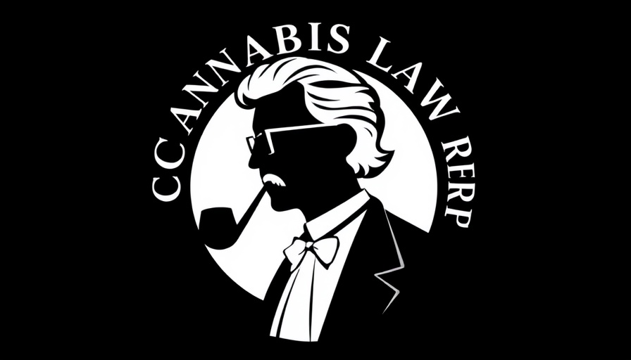 Cannabis cultural policy logo with classic silhouette.