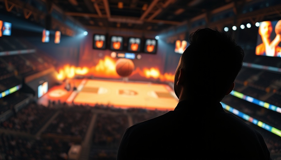 Phoenix Mercury playoffs excitement with fiery basketball graphics in arena.