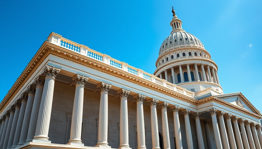 Government building facade symbolizing cannabis industry news.