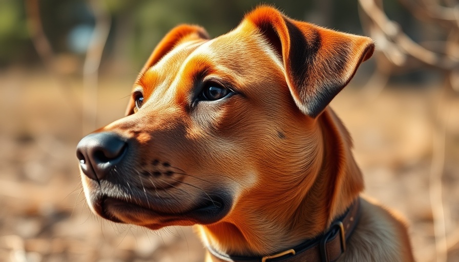 Attentive brown dog outdoors, Maricopa County Animal Shelters Extended Hours.