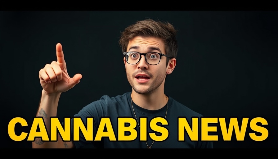 Cannabis legalization update discussed by animated young man.
