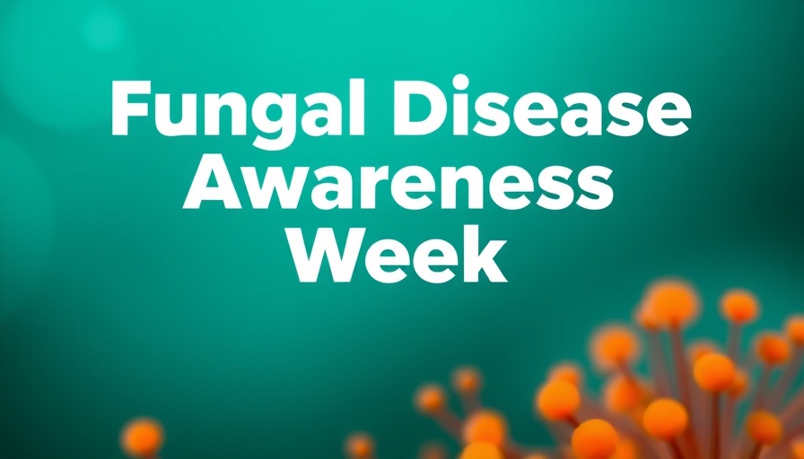 Fungal Disease Awareness Week graphic with teal background.