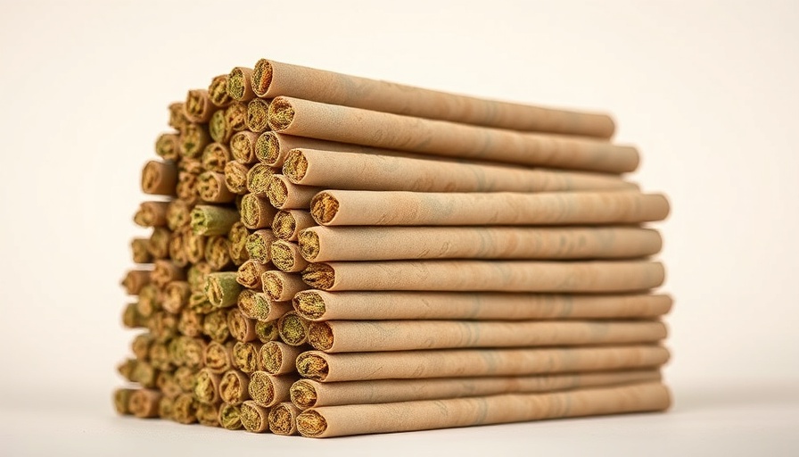 Close-up of cannabis joints affecting tariffs on the cannabis industry.