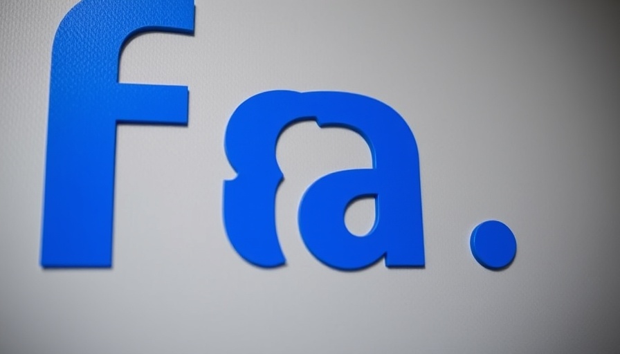 Blue 'fa' letters on gray background, minimal design.