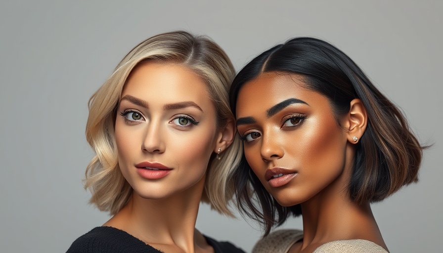 Contrasting beauty portrait showcasing diverse beauty tips.