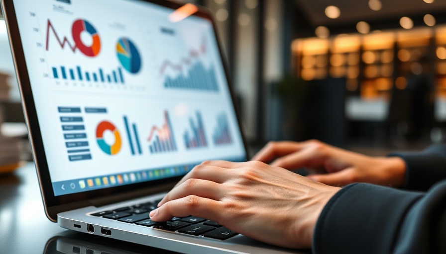 Hands typing with financial graphs reflecting on screen, cannabis industry news.