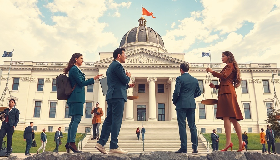 Illustration of Saskatchewan government accountability with symbolic elements.