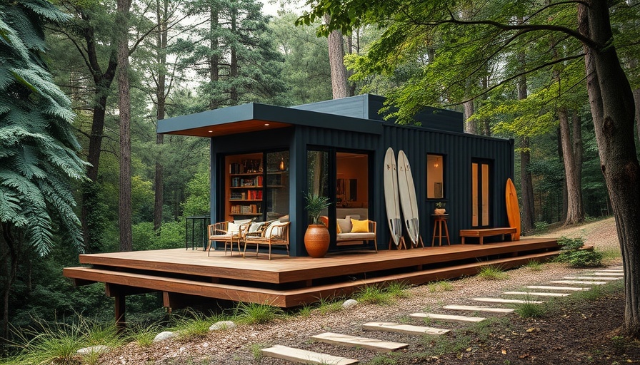 Unique places to stay in Greenville SC, modern container home.