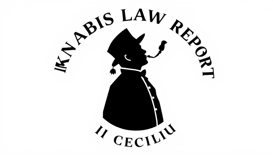 Monochrome Cannabis Law Report logo silhouette