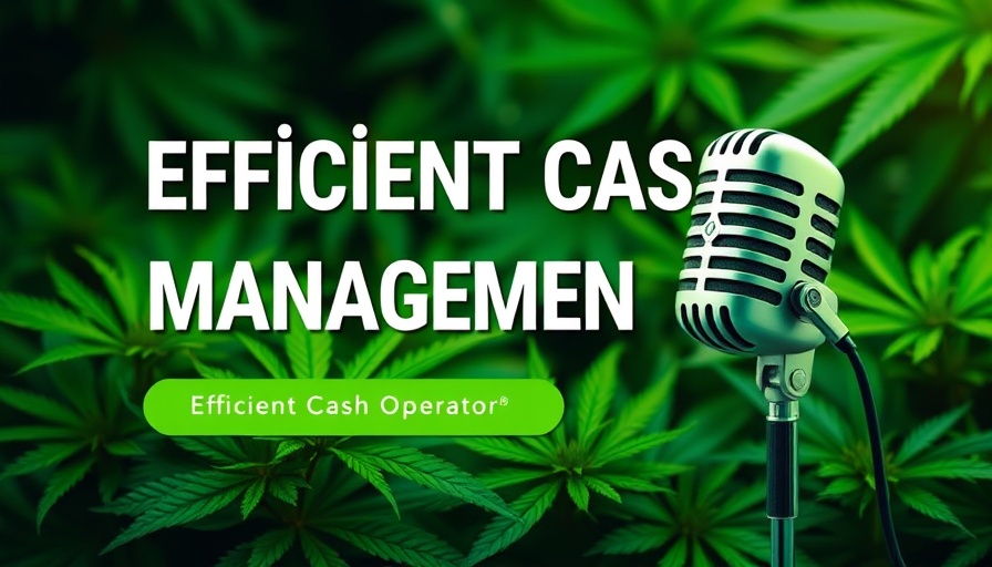 Cannabis Industry Compliance graphic with cash management focus.