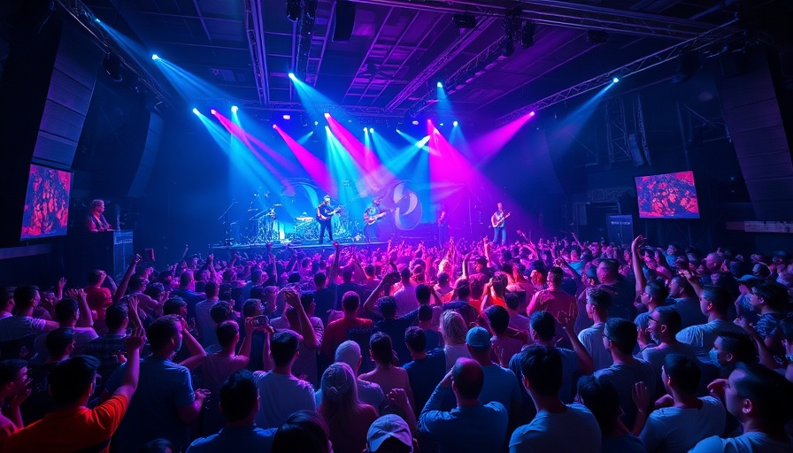 Vibrant Saskatoon concerts in October with colorful stage lighting.