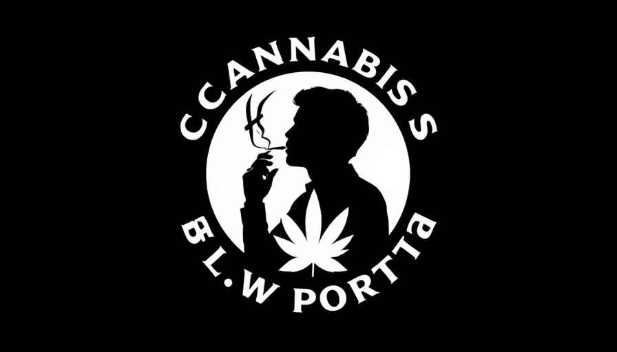 Cannabis Law Report logo silhouette in black and white.