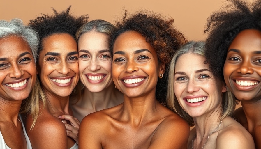 Diverse group of women showcasing beauty techniques.