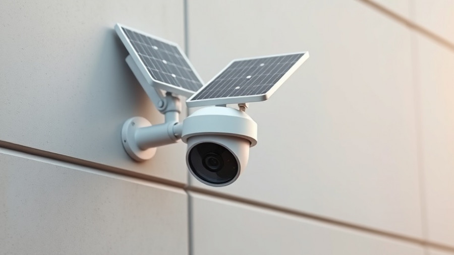 Modern Tapo solar floodlight camera mounted securely on a wall.