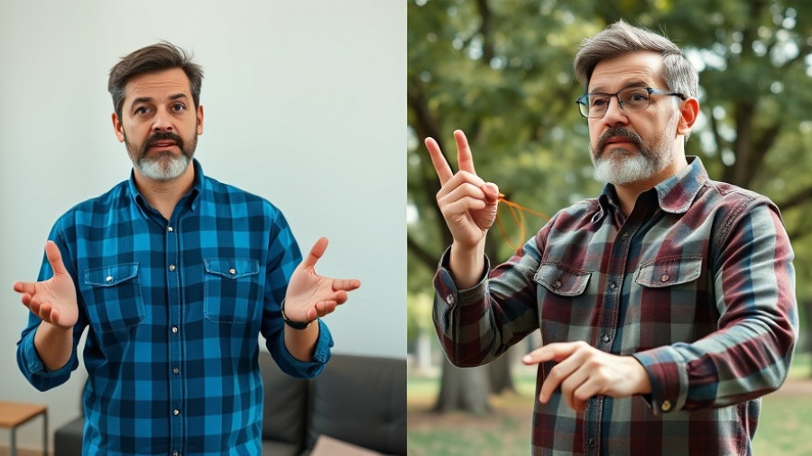 Split image showing two men, one talking indoors, the other reusing zip ties outdoors