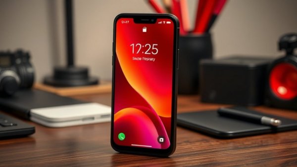 Google Pixel 10 Pro Fold displaying time on a wooden desk.