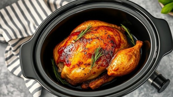 Slow Cooker Christmas Recipes: Roasted turkey with rosemary.