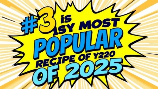 Comic-style graphic highlighting Mexican White Cheese Dip as the #3 popular recipe of 2025.