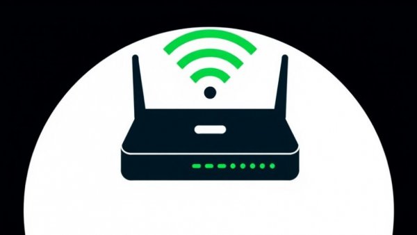 Minimalist router icon with 'Home Network Refresh Guide 2026' text