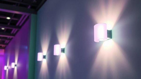 Philips Hue lighting updates with colorful modern wall lights.