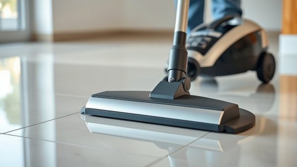 Efficient vacuum cleaning on tiled floor - Tile Maintenance Tips
