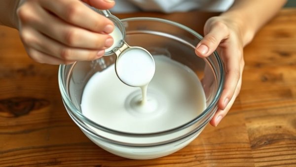 Creating homemade car cleaning slime with precise ingredients